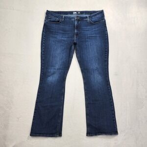Lee Jeans Womens 20M Blue Medium Wash High Rise Bootcut Stretch‎ Denim Casual